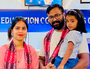 Mrs. Zeny Gupta with DEP Mr. Chandan Gupta Bhagat